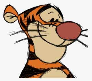 By Roo Pooh On - Tigger Drawings, HD Png Download, Transparent PNG