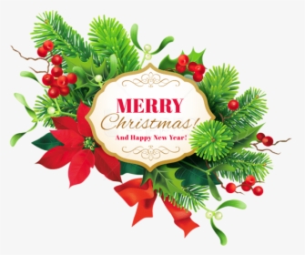 Free Png Merry Christmas Decor Png - Merry Christmas And Happy New Year Png, Transparent Png, Transparent PNG
