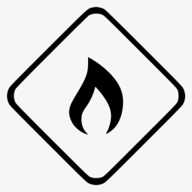 Flame Fire Danger Warning - Emblem, HD Png Download, Transparent PNG
