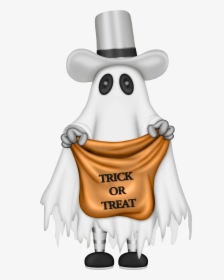Clipart Ghost Trick Or Treat - Ghost Transparent Background Halloween, HD Png Download, Transparent PNG