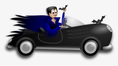 Car Clipart Halloween - Witch In A Car, HD Png Download, Transparent PNG