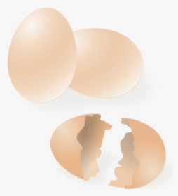 Egg,peach,chicken - Transparent Egg Shell Clipart, HD Png Download, Transparent PNG