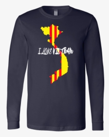 I Love Vietnam With South Vietnam Flag On Vietnam Map - T-shirt, HD Png Download, Transparent PNG