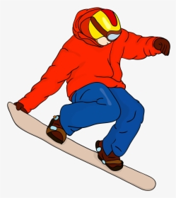 Snowboarder Drawing Cartoon - Cartoon Snowboarder Png, Transparent Png, Transparent PNG