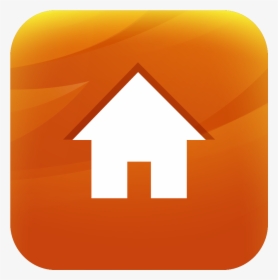 Orange Home Page Button, HD Png Download, Transparent PNG