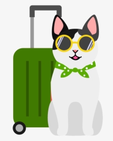 Holiday Cat Icon - Cartoon Dogs On Holiday, HD Png Download, Transparent PNG
