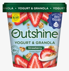 Outshine Strawberry Frozen Yogurt With Granola - Outshine Yogurt And Granola, HD Png Download, Transparent PNG