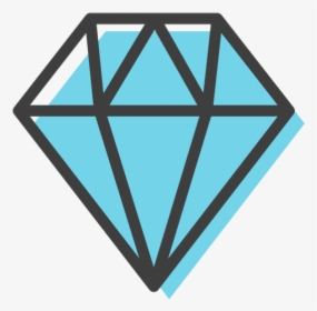 Brilliant Black Diamond Png Image - Easy Tattoo Design Diamond, Transparent Png, Transparent PNG