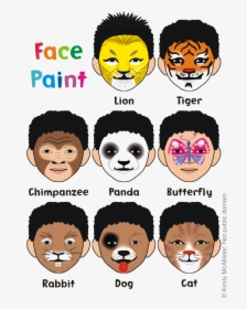 Easy Face Painting Ideas Animals, HD Png Download, Transparent PNG
