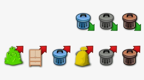 Trash Vector Icons - Waste Separation Png, Transparent Png, Transparent PNG