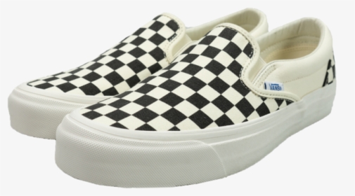 Slip On Black And White Checkered Vans, HD Png Download, Transparent PNG