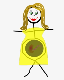 Pregnant Svg Clip Arts - Pregnant Woman Drawing Funny, HD Png Download, Transparent PNG