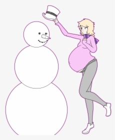 Roxy And Her Snowman - Homestuck Pregnant, HD Png Download, Transparent PNG