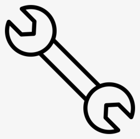 Double Wrench Outline Comments - Wrench Outline Png, Transparent Png, Transparent PNG