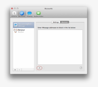 Block Contacts In Mavericks Message - Os X 10.9 Messages, HD Png Download, Transparent PNG