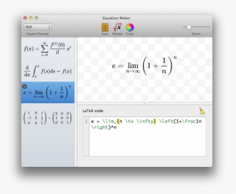 Equation Editor Latex Mac, HD Png Download, Transparent PNG
