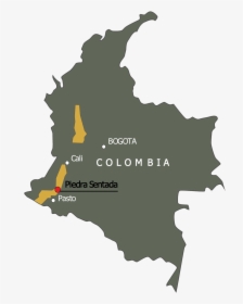 Colombia Map Black, HD Png Download, Transparent PNG
