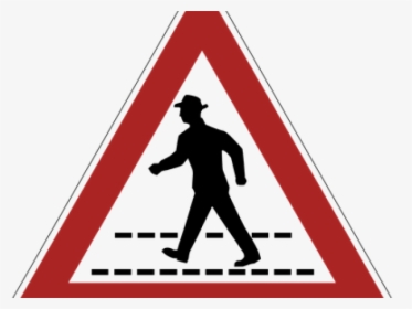 Walkway Clipart Pedestrian Lane - Traffic Sign, HD Png Download, Transparent PNG