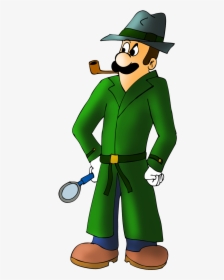 Luigi The Private Detective By Zefrenchm - Detective Luigi, HD Png Download, Transparent PNG