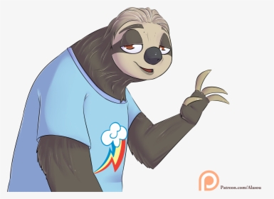 Sloth Clipart Zootopia - Cartoon, HD Png Download, Transparent PNG