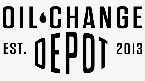Oil Change Depot - Black-and-white, HD Png Download, Transparent PNG