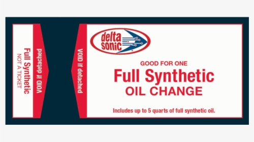 Full Synthetic Oil Change - Delta Sonic, HD Png Download, Transparent PNG