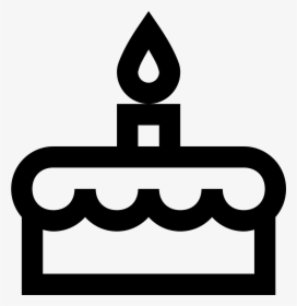 Birthday Cake Icon - Day Of Birth Symbol, HD Png Download, Transparent PNG