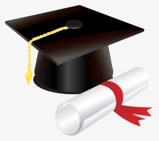 Graduation Cap And Diploma Clipart, HD Png Download, Transparent PNG