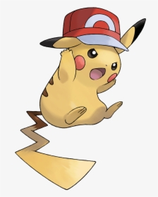 Pokemon Ash Hat Pikachu Clipart , Png Download - Pikachu Pokemon Ash Hat, Transparent Png, Transparent PNG