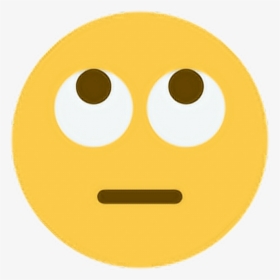 Rolleyes Stupid Think Eyeball Emoji Emoticon Face Expre - Eyeroll Emoji, HD Png Download, Transparent PNG