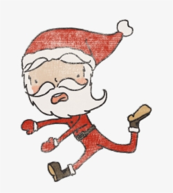 13 Best Free Santa Clip Art - Santa Clipart Running Transparent, HD Png Download, Transparent PNG