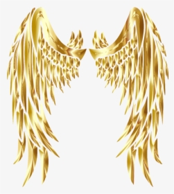 #gold #wings #goldenwings #flügel #goldeneflügel - Angels Wings Clip Art, HD Png Download, Transparent PNG