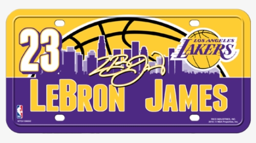 Los Angeles Lakers Lebron James License Plate, HD Png Download, Transparent PNG