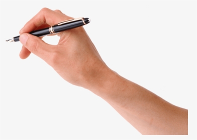 Pen On Hand - Hand With Pen Png Without Background, Transparent Png, Transparent PNG