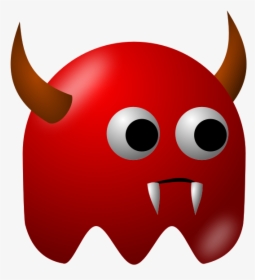 Red Cartoon Monster - Devil Clip Art, HD Png Download, Transparent PNG