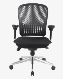 Office Chair Png Image - White Learher Meeting Chair, Transparent Png, Transparent PNG