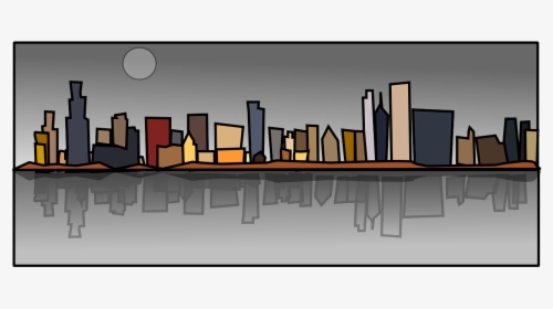 Chicago Buildings Cartoon, HD Png Download, Transparent PNG