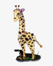 Lula Giraffe Broken Glass Sculpture - Giraffe, HD Png Download, Transparent PNG