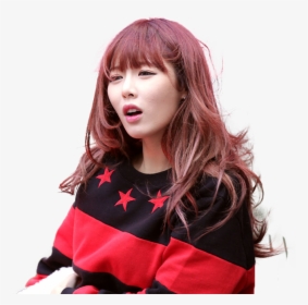 Thumb Image - Hyuna Red Hair, HD Png Download, Transparent PNG