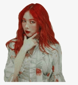 Red Red Hair Red Hyuna Hyuna Hyuna Aa Kimhyuna Sticker - Hyuna Sticker, HD Png Download, Transparent PNG