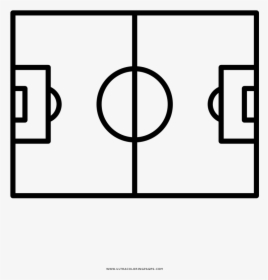 Soccer Field Coloring Page - Soccer Field Coloring Sheet, HD Png Download, Transparent PNG