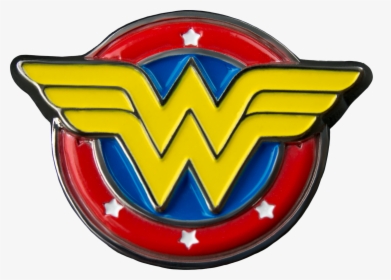 Logo Colour Enamel Lapel Pin - Wonder Woman Logo Lapel Pin, HD Png Download, Transparent PNG