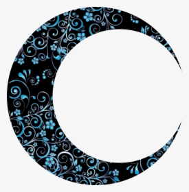 Plate,turquoise,visual Arts - Crescent Moon Art Png, Transparent Png, Transparent PNG