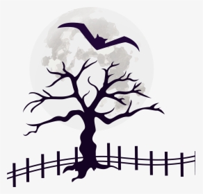 Moon Vector Free Download , Png Download - Simple Dead Tree Tattoo, Transparent Png, Transparent PNG