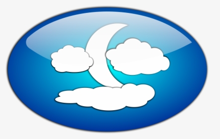 Clouds And The Moon Svg Clip Arts - Clip Art, HD Png Download, Transparent PNG