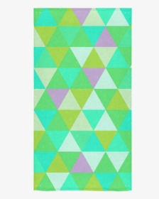 Green Geometric Triangle Pattern Bath Towel 30 X56 - Triangle, HD Png Download, Transparent PNG