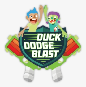 Duck, Dodge, Blast - Nerf Kids Cartoon Png, Transparent Png, Transparent PNG