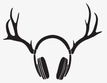 Deer Antlers Clipart Black And White - Cfur-fm, HD Png Download, Transparent PNG