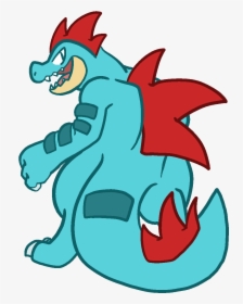 Feraligatr - Cartoon, HD Png Download, Transparent PNG