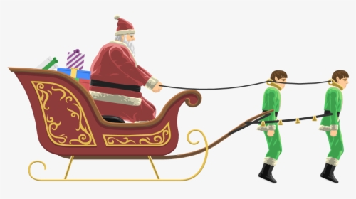 Png Library Stock Claus Happy Wheels Wiki Fandom Powered - Flying Santa Sleigh Art, Transparent Png, Transparent PNG